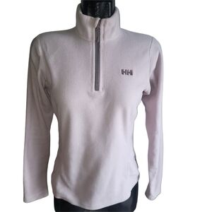 Helly Hansen Light Pink 1/4 Zip  Fleece Top M